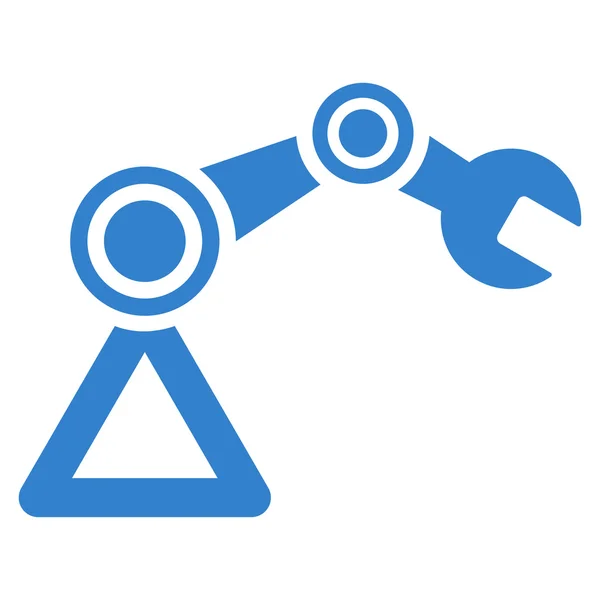 Robotica platte pictogram — Stockvector