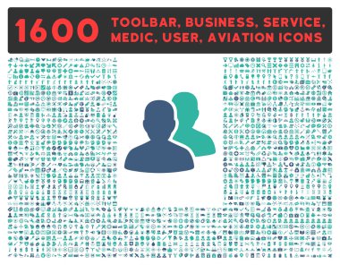 Hesapları simgesini büyük piktogram koleksiyonu ile
