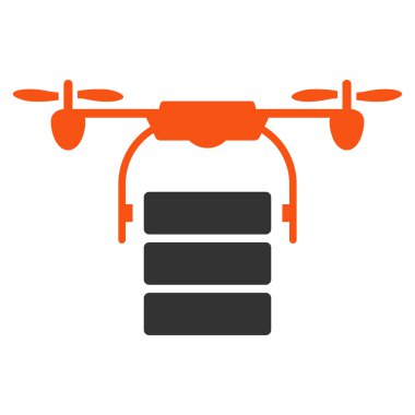 Cargo Drone Icon clipart