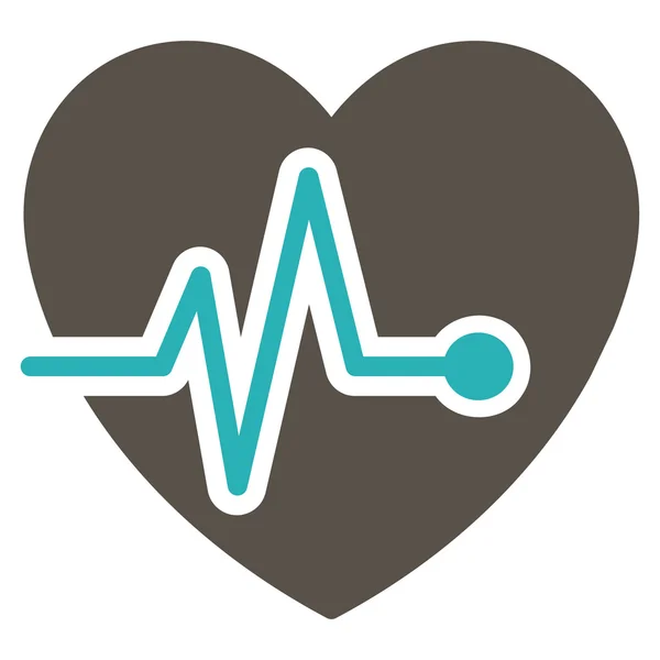 Kalp nabız simgesi — Stok Vektör
