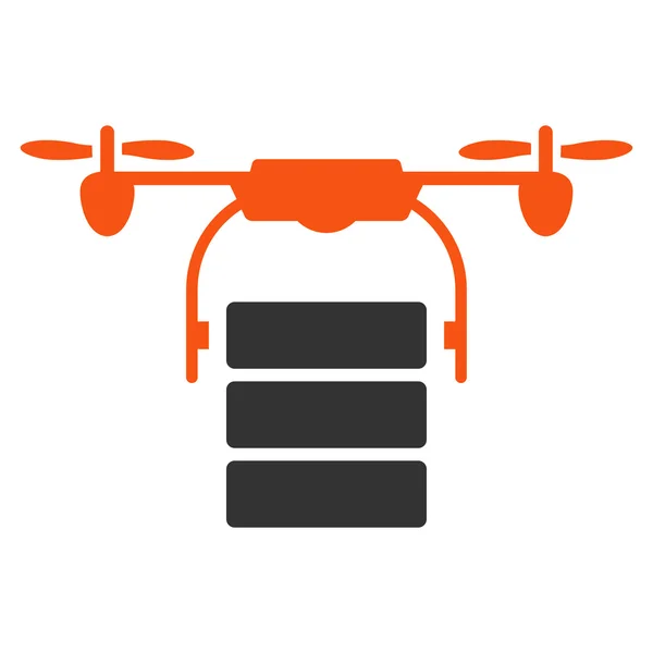 Ikon Drone Kargo - Stok Vektor