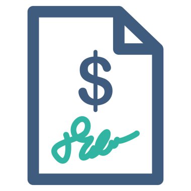 Fatura simgesi imzaladı