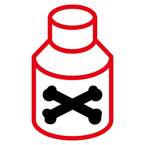 Icona bottiglia veleno — Vettoriale Stock