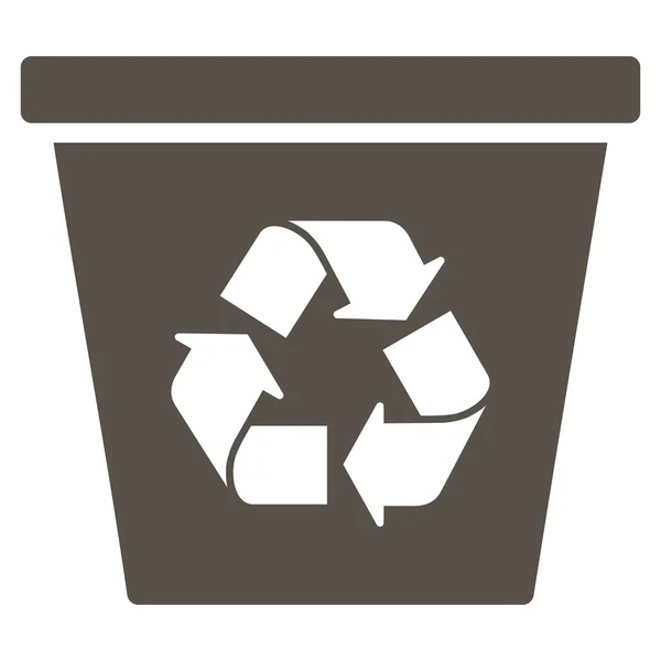 Reciclar icono de la papelera — Vector de stock