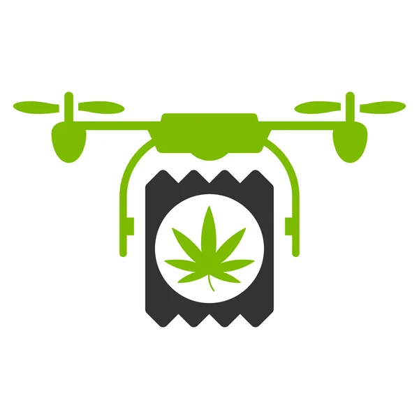 Drugs Drone Delivery Icon — Stock Vector