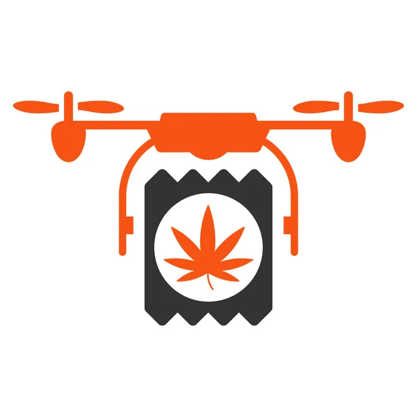 Drugs Drone Delivery Icon — Stock Vector