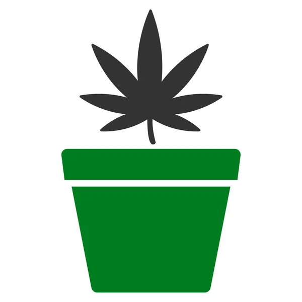 Cannabis Pot Icon — Stock Vector