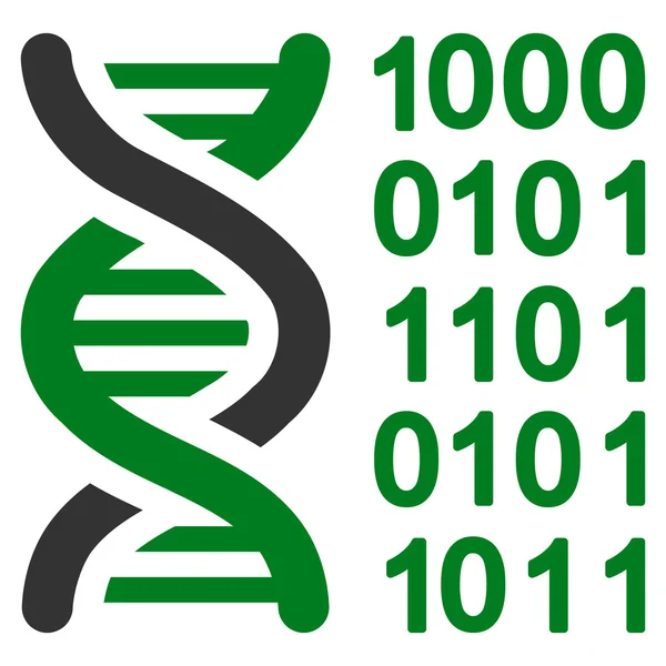 Ícone de código genético — Vetor de Stock