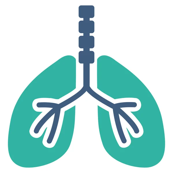 Ademen systeempictogram — Stockvector