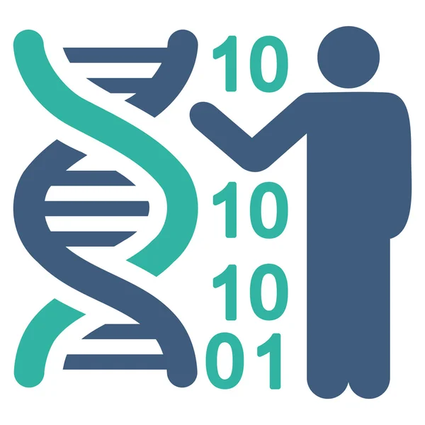 DNA Kodu Raporu Simgesi — Stok Vektör