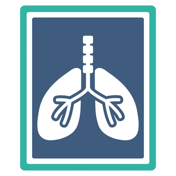 Lungs X-Ray Photo Icon — Stock Vector