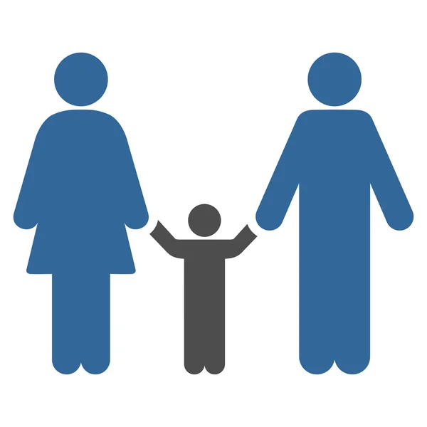 Rodiče a dítě ikona — Stockový vektor