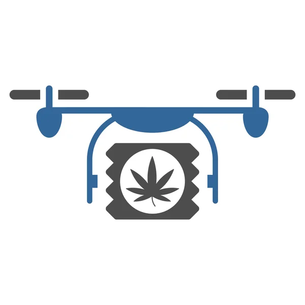 Икона доставки дронов с наркотиками — стоковый вектор