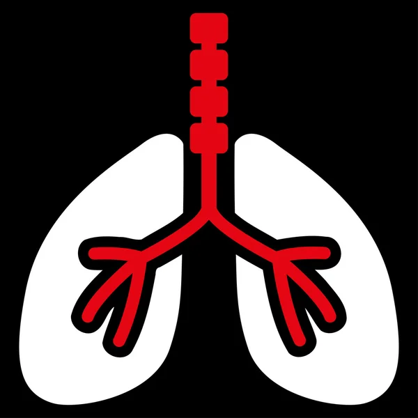 Icona del sistema respiratorio — Vettoriale Stock