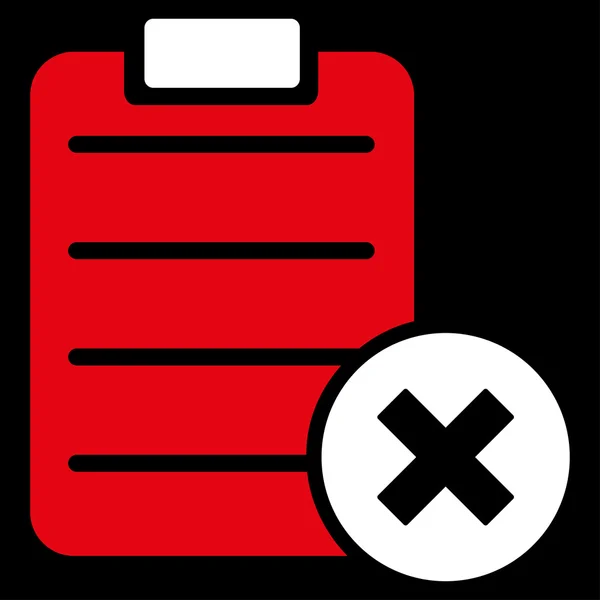 Verwerpen pictogram formulier — Stockvector