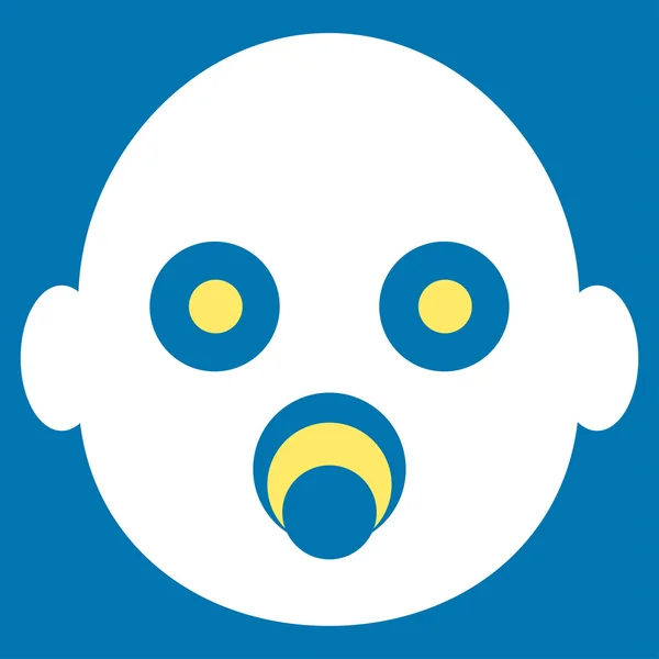 赤ちゃんの頭のアイコン — ストックベクタ