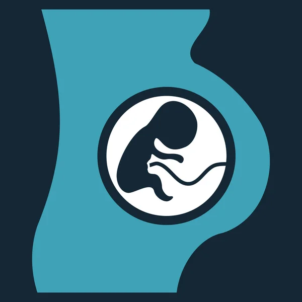 Икона беременной женщины — стоковый вектор