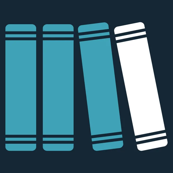 Biblioteca Libros Icono — Vector de stock