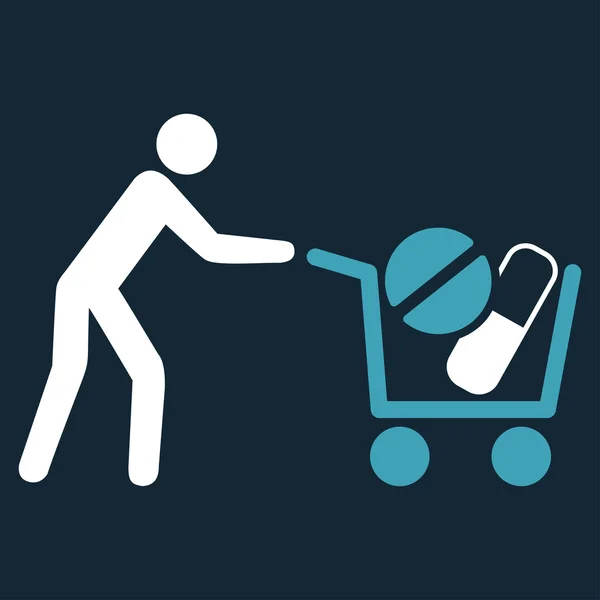 Drugs winkelen pictogram — Stockvector