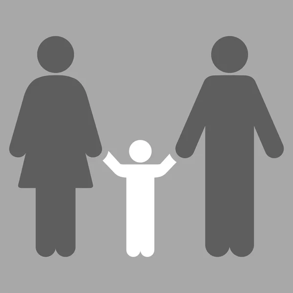 Rodiče a dítě ikona — Stockový vektor