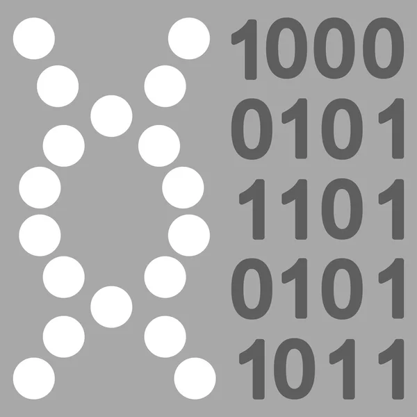 Icono de código de ADN — Vector de stock
