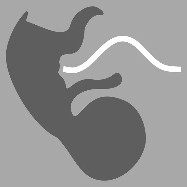 Aap Embryo pictogram — Stockvector