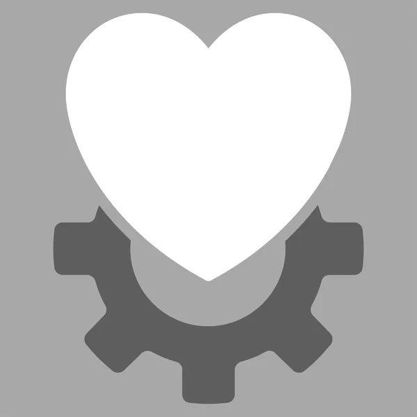 Icône coeur mécanique — Image vectorielle
