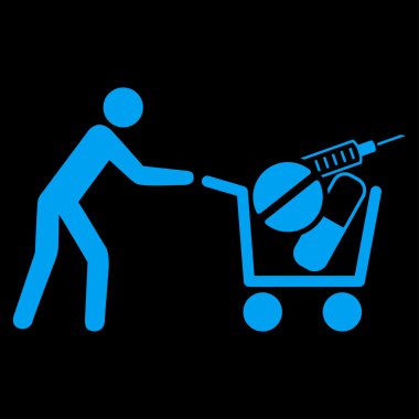 Tıbbi alışveriş simgesi