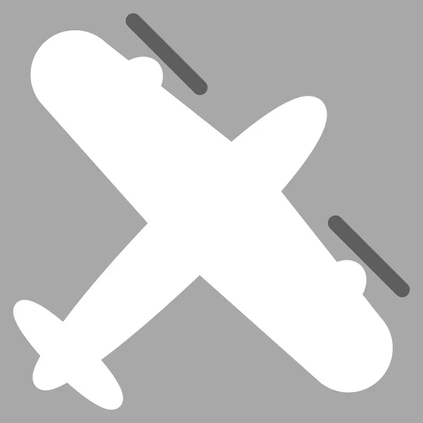 Schraube Flugzeug-Ikone — Stockvektor