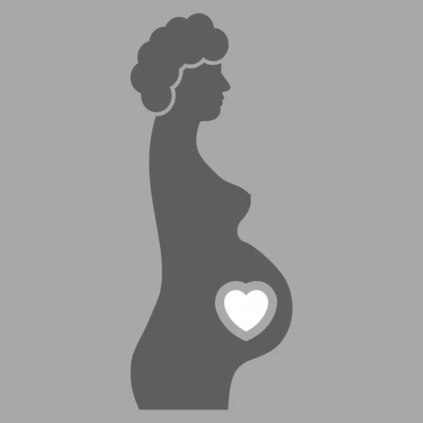 Pregnant Female Icon — Stock Vector