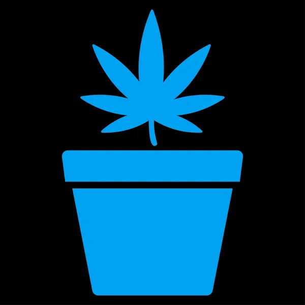 Ikon Pot Cannabis - Stok Vektor