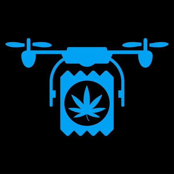 Drogen-Drohnen-Lieferung — Stockvektor