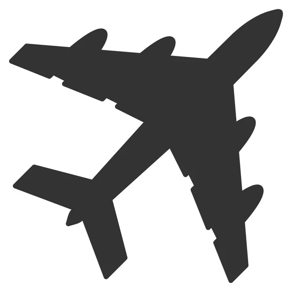 轰炸机平面图标 — 图库矢量图片