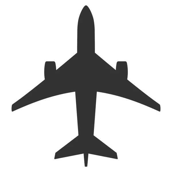 Jet plan platta ikonen — Stock vektor