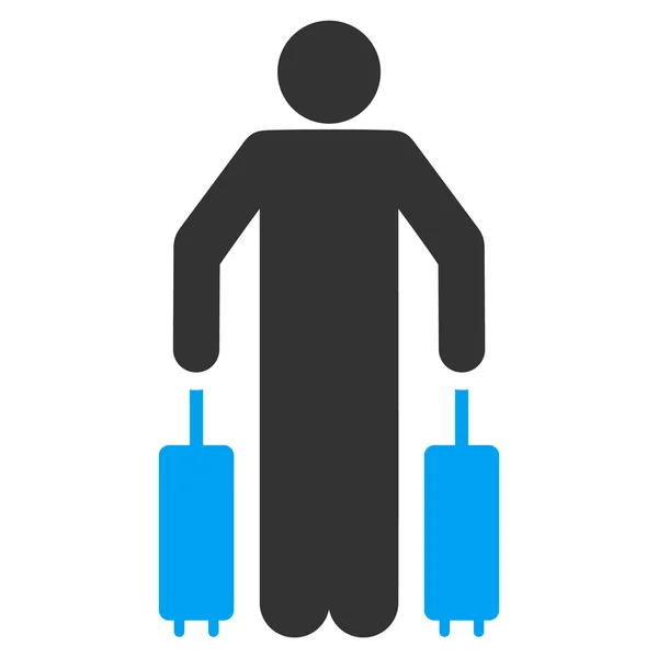 Икона пассажирского багажа — стоковый вектор