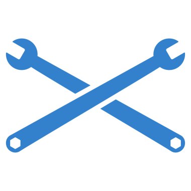 İngiliz anahtarları düz simgesi