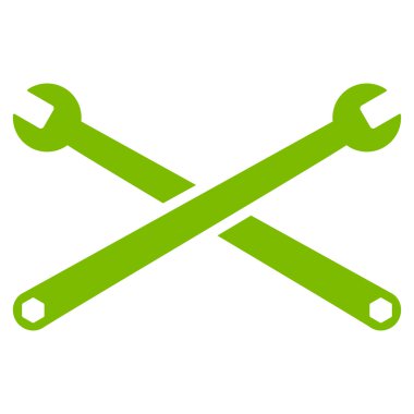 İngiliz anahtarları düz simgesi