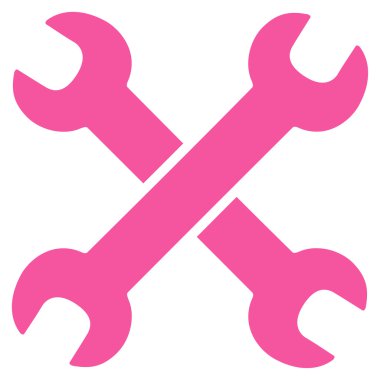 İngiliz anahtarları düz simgesi