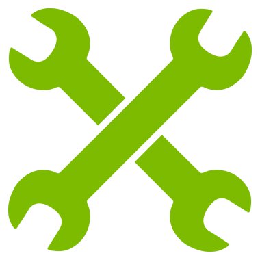 İngiliz anahtarları düz simgesi