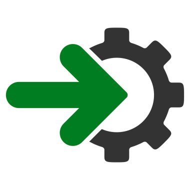 Entegrasyon düz simgesi