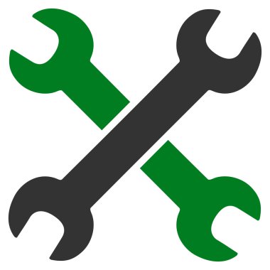 İngiliz anahtarları düz simgesi