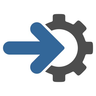 Entegrasyon düz simgesi