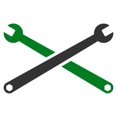 İngiliz anahtarları düz simgesi