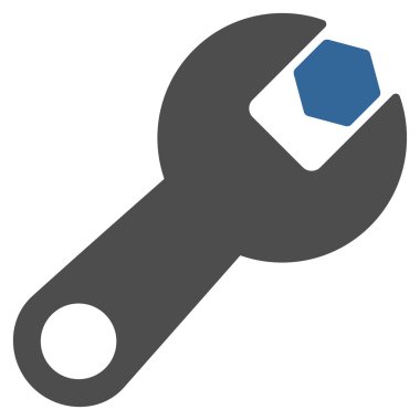 Düz İngiliz anahtarı simgesini