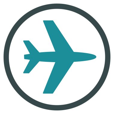 Havaalanı düz simgesi