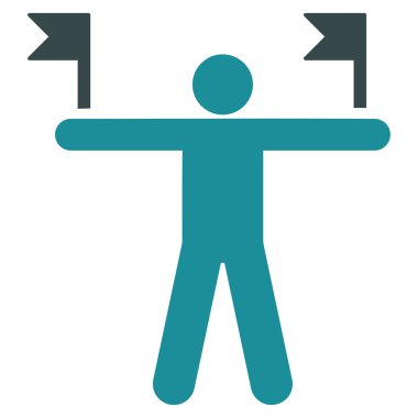 Düz Bayrakları Kontrol Et Simgesi