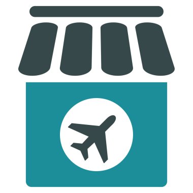 Duty Free düz simgesi