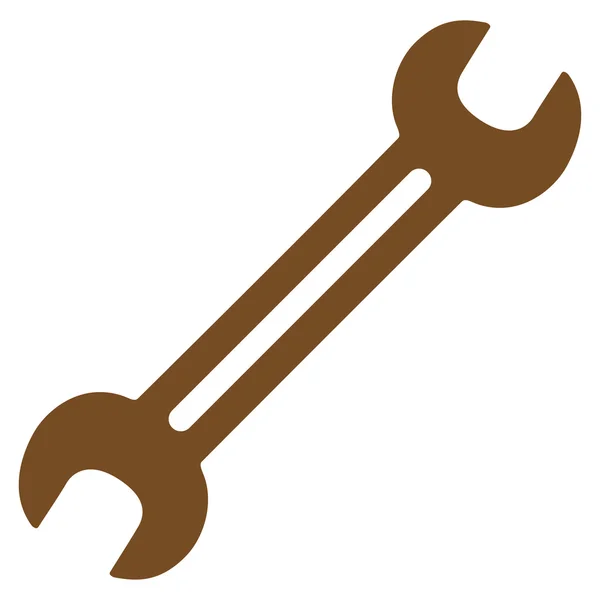 Wrench Flat Icon — Stock Vector