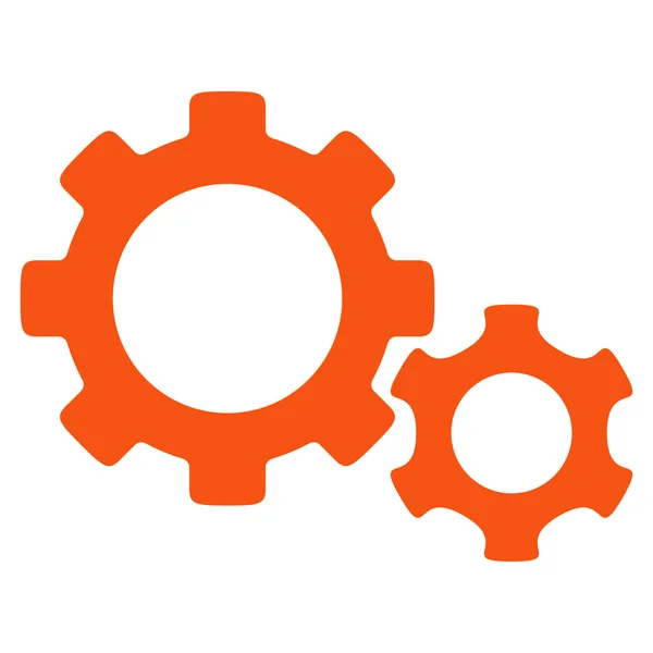 Gears Flat Icon — Stock Vector