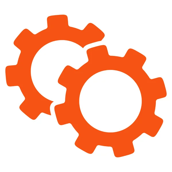 Gears Flat Icon — Stock Vector